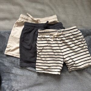 H&M Kids Casual Shorts Set - Black, Cream, Striped